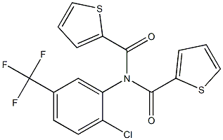 N-[2-chloro-5-(trifluoromethyl)phenyl]-N-(2-thienylcarbonyl)-2-thiophenecarboxamide Structure