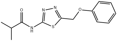 2-methyl-N-[5-(phenoxymethyl)-1,3,4-thiadiazol-2-yl]propanamide Structure