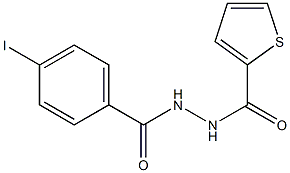 4-iodo-N'-(2-thienylcarbonyl)benzohydrazide Structure