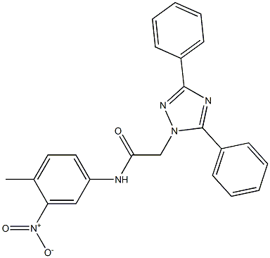 2-(3,5-diphenyl-1H-1,2,4-triazol-1-yl)-N-{3-nitro-4-methylphenyl}acetamide|