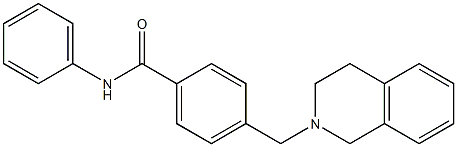 4-(3,4-dihydro-2(1H)-isoquinolinylmethyl)-N-phenylbenzamide Struktur