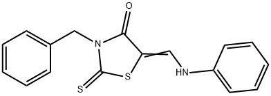 5-(anilinomethylene)-3-benzyl-2-thioxo-1,3-thiazolidin-4-one Structure