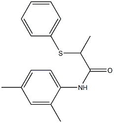 N-(2,4-dimethylphenyl)-2-(phenylsulfanyl)propanamide,333449-34-6,结构式