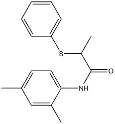 N-(2,4-dimethylphenyl)-2-(phenylsulfanyl)propanamide Structure