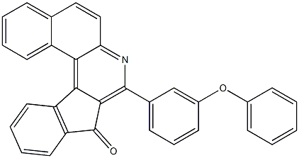 8-(3-phenoxyphenyl)-9H-benzo[f]indeno[2,1-c]quinolin-9-one,333759-54-9,结构式