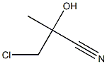 3-chloro-2-hydroxy-2-methylpropanenitrile Structure