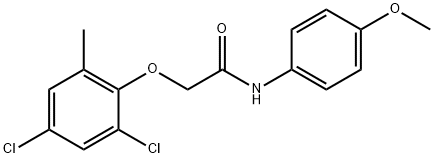2-(2,4-dichloro-6-methylphenoxy)-N-(4-methoxyphenyl)acetamide Struktur