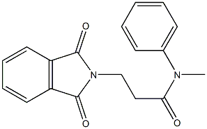 3-(1,3-dioxo-1,3-dihydro-2H-isoindol-2-yl)-N-methyl-N-phenylpropanamide,335207-99-3,结构式