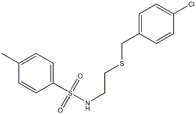 N-{2-[(4-chlorobenzyl)sulfanyl]ethyl}-4-methylbenzenesulfonamide Struktur