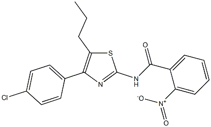 N-[4-(4-chlorophenyl)-5-propyl-1,3-thiazol-2-yl]-2-nitrobenzamide Structure