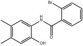 2-bromo-N-(2-hydroxy-4,5-dimethylphenyl)benzamide,335209-80-8,结构式