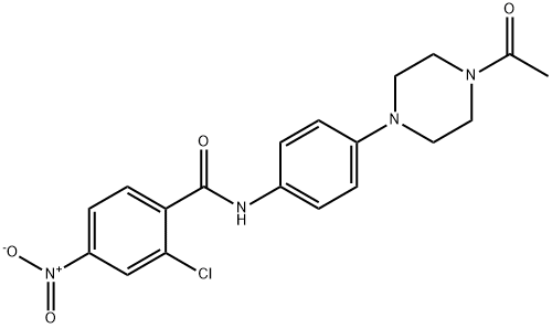 N-[4-(4-acetylpiperazin-1-yl)phenyl]-2-chloro-4-nitrobenzamide|