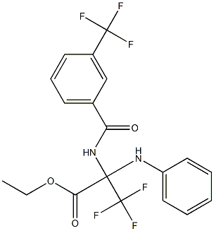 337469-46-2 ethyl 2-anilino-3,3,3-trifluoro-2-{[3-(trifluoromethyl)benzoyl]amino}propanoate