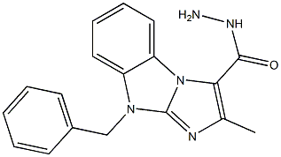 9-benzyl-2-methyl-9H-imidazo[1,2-a]benzimidazole-3-carbohydrazide Structure