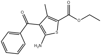 ethyl 5-amino-4-benzoyl-3-methylthiophene-2-carboxylate Structure