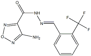 4-amino-N'-[2-(trifluoromethyl)benzylidene]-1,2,5-oxadiazole-3-carbohydrazide Structure