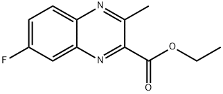 Ethyl 7- Fluoro-3-methylquinoxaline-2-carboxylate Structure