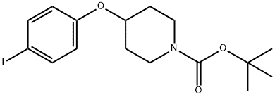 4-(4-Iodo-phenoxy)-piperidine-1-carboxylic acid tert-butyl ester Struktur