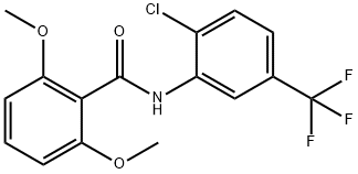 N-[2-chloro-5-(trifluoromethyl)phenyl]-2,6-dimethoxybenzamide,346691-15-4,结构式