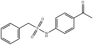 N-(4-acetylphenyl)-1-phenylmethanesulfonamide Struktur