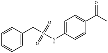 N-(4-acetylphenyl)-1-phenylmethanesulfonamide 化学構造式