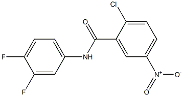 2-chloro-N-(3,4-difluorophenyl)-5-nitrobenzamide Structure