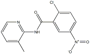 2-chloro-N-(3-methylpyridin-2-yl)-5-nitrobenzamide Structure