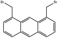 1,8-BIS(BROMOMETHYL)ANTHRACENE 结构式