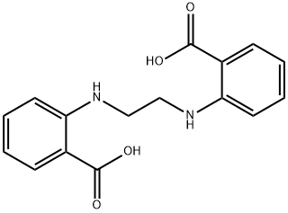 Benzoic acid, 2,2'-(1,2-ethanediyldiimino)bis- Structure