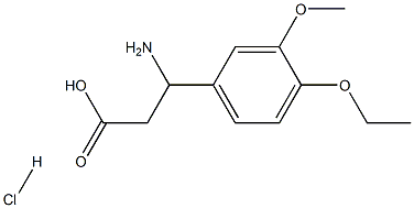 34840-94-3 3-amino-3-(4-ethoxy-3-methoxyphenyl)propanoic acid hydrochloride