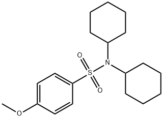 N,N-dicyclohexyl-4-methoxybenzenesulfonamide Structure