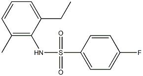 N-(2-ethyl-6-methylphenyl)-4-fluorobenzenesulfonamide Structure