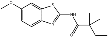 N-(6-methoxy-1,3-benzothiazol-2-yl)-2,2-dimethylbutanamide Structure