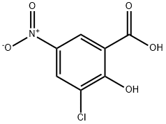 3-Chloro-2-hydroxy-5-nitro-benzoic acid,349586-65-8,结构式