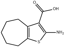 4H-Cyclohepta[b]thiophene-3-carboxylic acid, 2-amino-5,6,7,8-tetrahydro-|2-氨基-5,6,7,8-四氢-4H-环庚[B]噻吩-3-甲酸