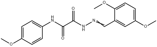 2-[2-(2,5-dimethoxybenzylidene)hydrazino]-N-(4-methoxyphenyl)-2-oxoacetamide Structure