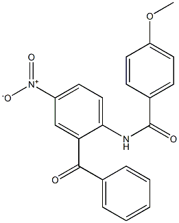 N-{2-benzoyl-4-nitrophenyl}-4-methoxybenzamide Structure