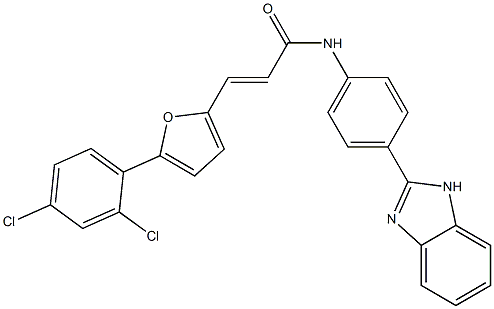 N-[4-(1H-benzimidazol-2-yl)phenyl]-3-[5-(2,4-dichlorophenyl)-2-furyl]acrylamide|