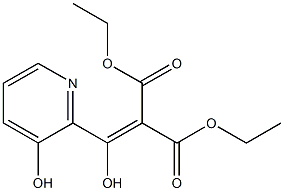 diethyl 2-[hydroxy(3-hydroxy-2-pyridinyl)methylene]malonate Structure