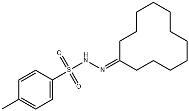 N-环十二烷六烯并亚基-4-甲基苯磺酰肼, 3552-02-1, 结构式