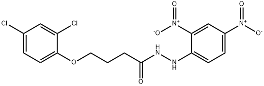 4-(2,4-dichlorophenoxy)-N'-(2,4-dinitrophenyl)butanohydrazide Struktur