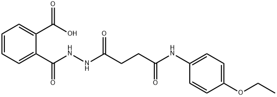 2-({2-[4-(4-ethoxyanilino)-4-oxobutanoyl]hydrazino}carbonyl)benzoic acid Structure