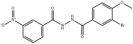 3-bromo-4-methoxy-N'-(3-nitrobenzoyl)benzohydrazide,356550-90-8,结构式