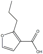 2-propylfuran-3-carboxylic acid Struktur