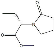 (S)2-(2-Oxo pyrrolidin-1-yl)-Butiric acid methyl ester Struktur