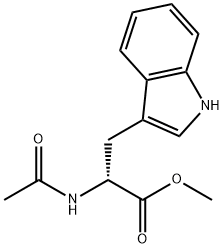methyl (2R)-2-acetamido-3-(1H-indol-3-yl)propanoate,36060-94-3,结构式