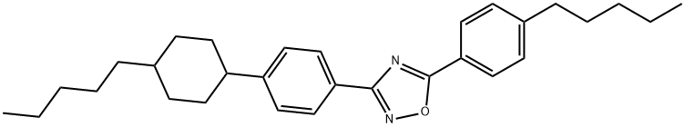 3-[4-(4-pentylcyclohexyl)phenyl]-5-(4-pentylphenyl)-1,2,4-oxadiazole Structure