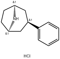 (1R,3R,5S)-3-phenyl-8-azabicyclo[3.2.1]octane hydrochloride 结构式