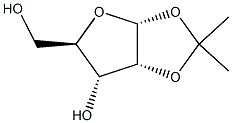 1,2-O-异丙基-Α-D-呋喃核糖, 37077-81-9, 结构式
