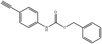 Carbamic acid, N-(4-ethynylphenyl)-, phenylmethyl ester 化学構造式